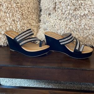 Patrizia by Spring Step GLowGaze Rhinestone Wedge - New